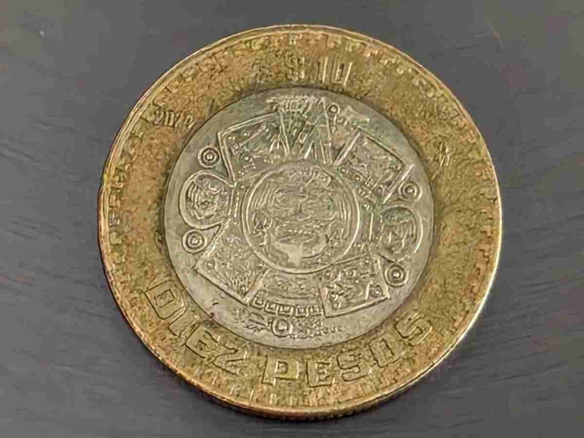Mexikanische 1-Peso-Muenze Vorderseite