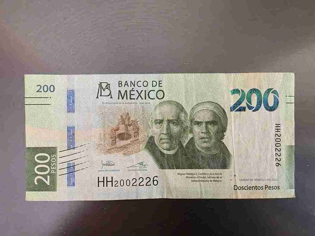 Mexikanische 1-Peso-Muenze Vorderseite
