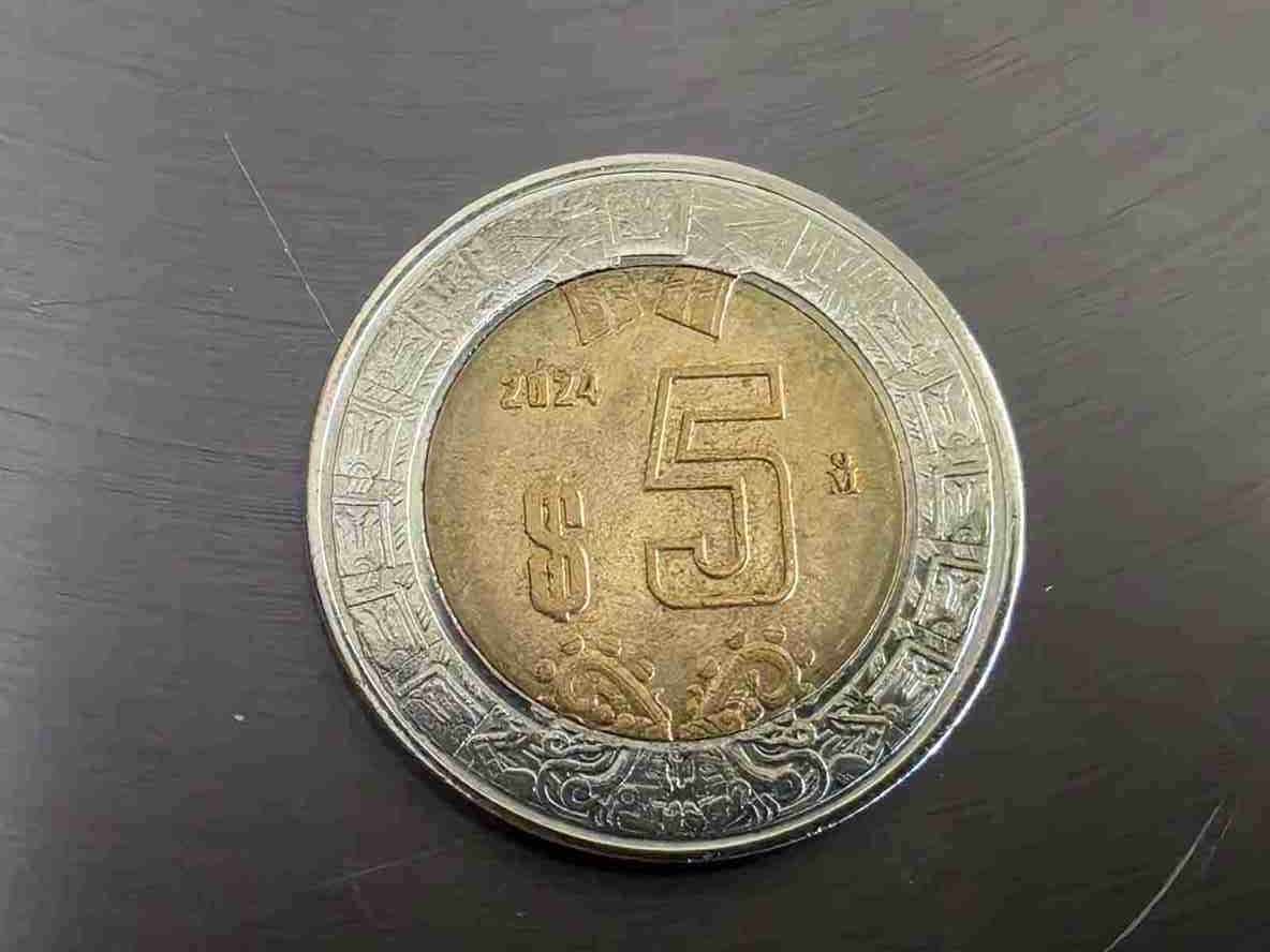 Mexikanische 1-Peso-Muenze Rueckseite