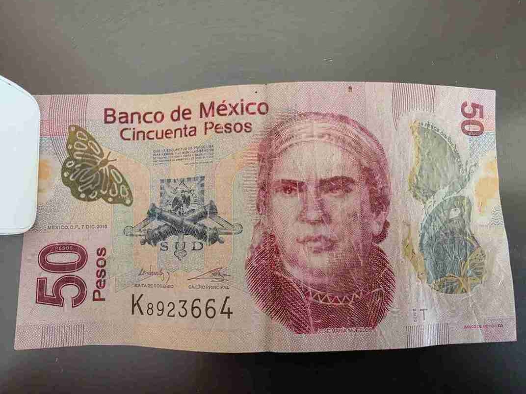 Mexikanische 1-Peso-Muenze Vorderseite