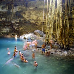 Schwimmen in einer Cenote