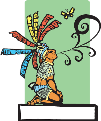 Monarchfalter und Maya