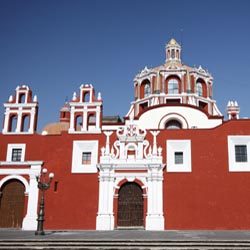 Puebla – die Rosenkranzkapelle von außen